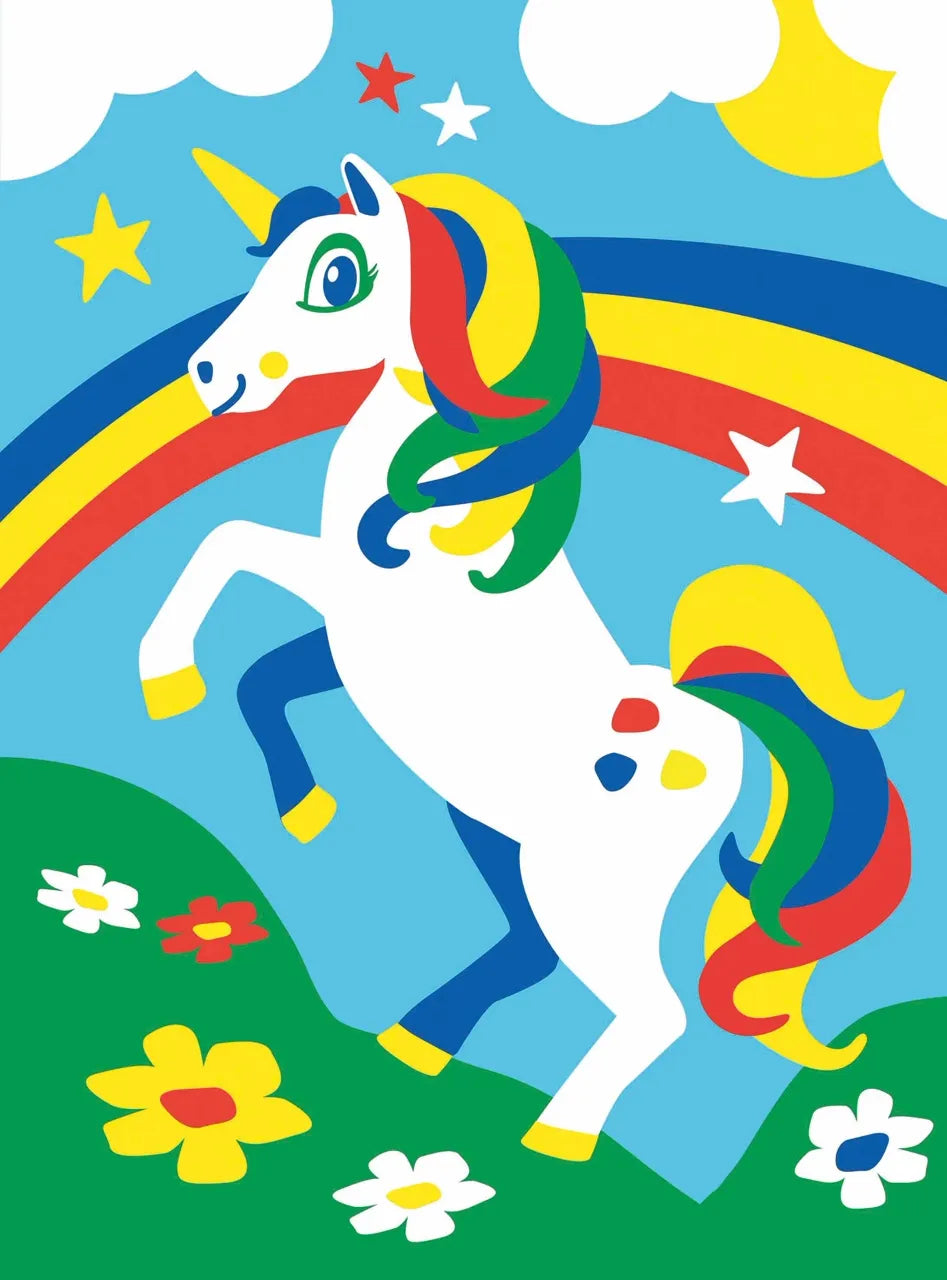First Painting By Numbers Unicorn