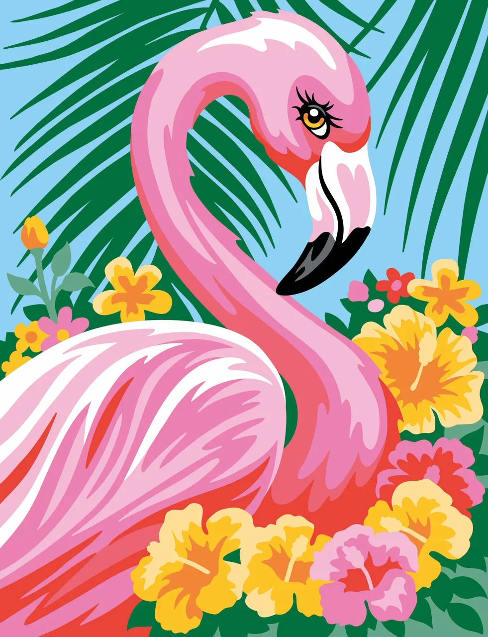 Junior Painting By Numbers Flamingo