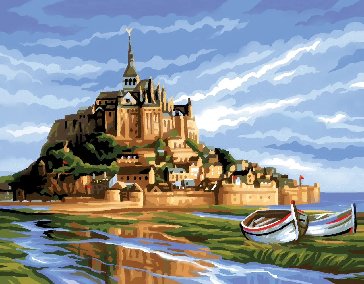Senior Painting By Numbers Mont St Michel