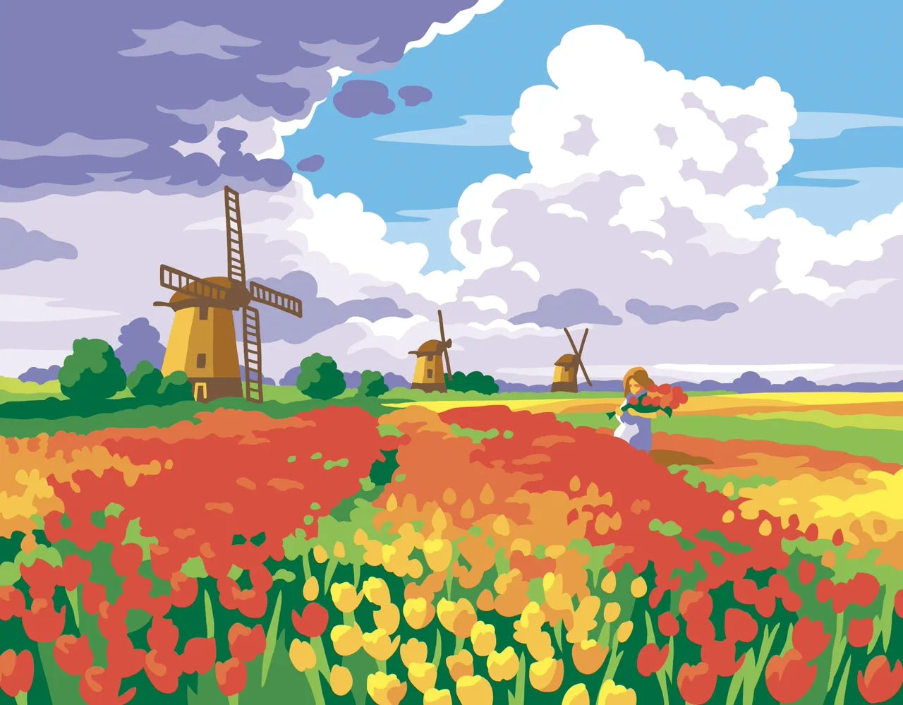 Senior Painting By Numbers Tulips from Amsterdam