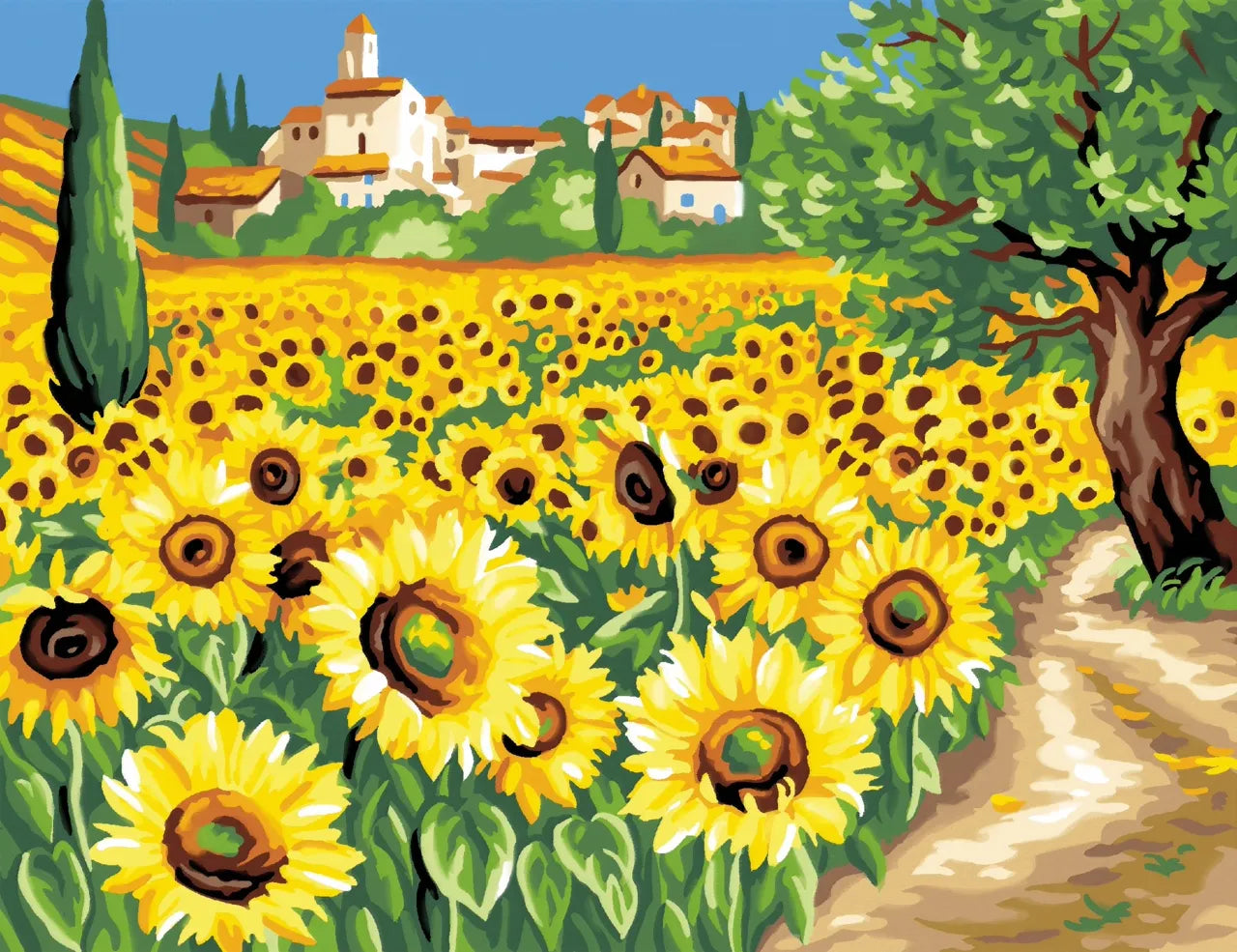 Senior Painting By Numbers Sunflowers