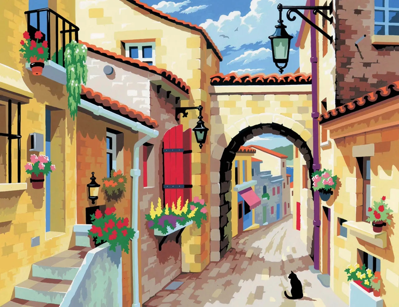 Senior Painting By Numbers A Quiet Street
