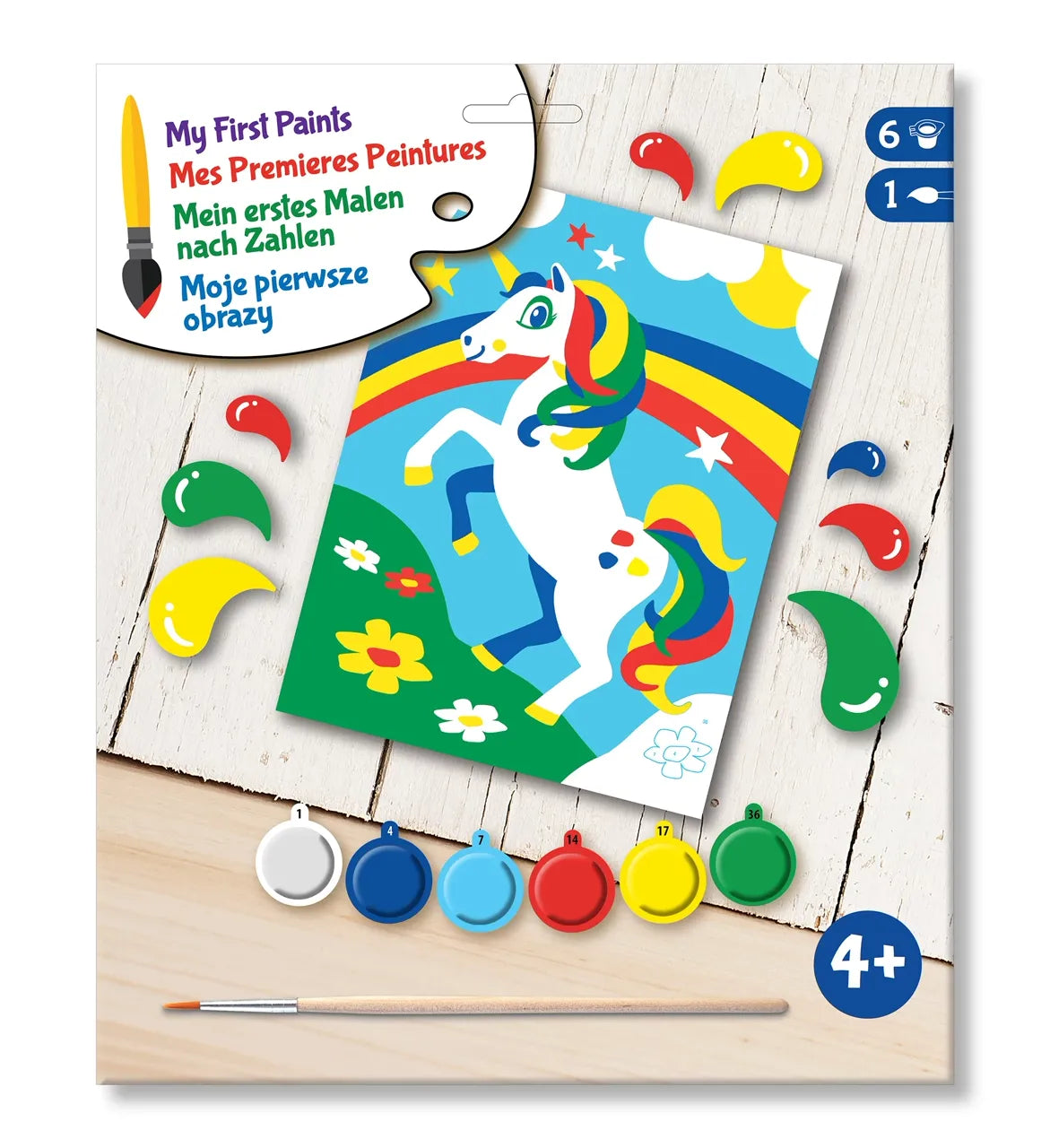 First Painting By Numbers Unicorn