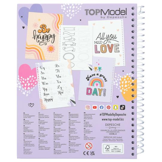 TOPModel Colouring Book Set Handlette