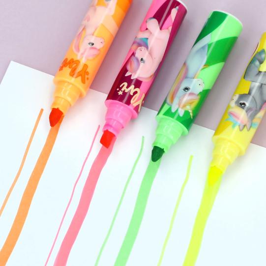 Ylvi Unicorn Topper Highlighter Pen Asst