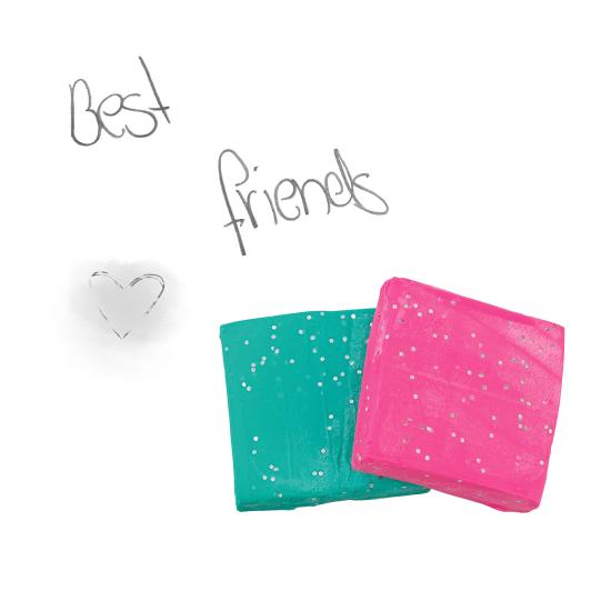 TOPModel Kneadable Glitter Eraser Asst