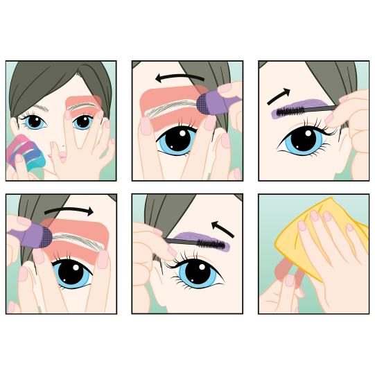 TOPModel Eye Brow Stamp Set BEAUTY and ME Asst