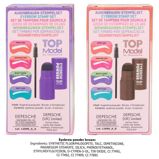 TOPModel Eye Brow Stamp Set BEAUTY and ME Asst
