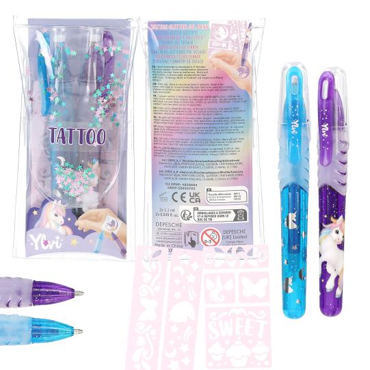 Ylvi Tattoo Glitter Gel Pens