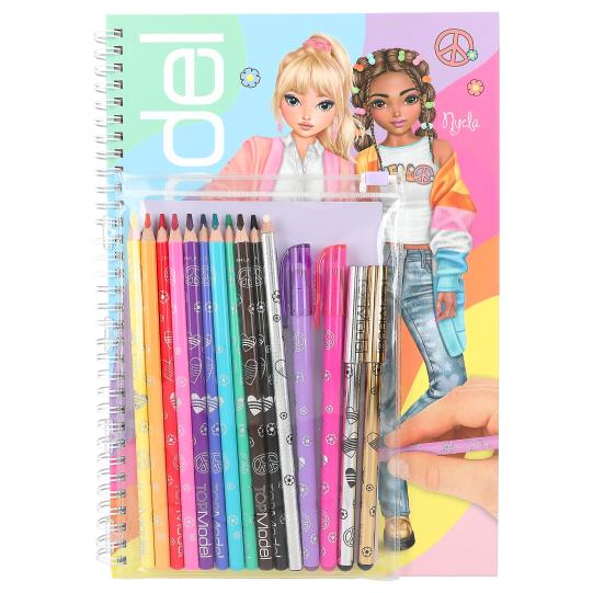 TOPModel Colouring Book With Pen