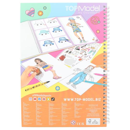 TOPModel Colouring Book With Pen