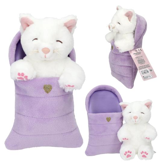 TOPModel Plush Cat in Sleeping Bag Soft Toy