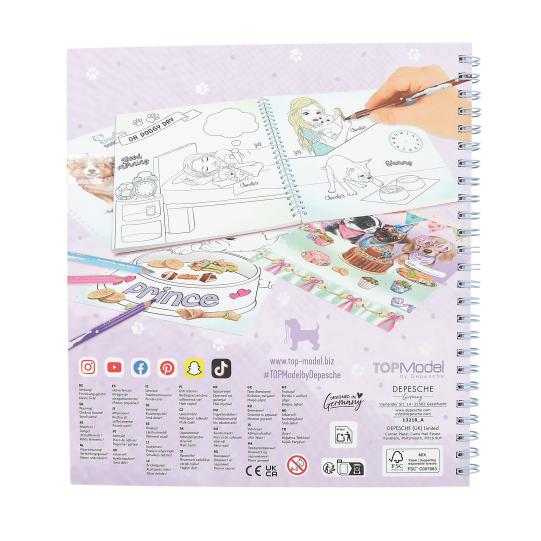 TOPModel Doggy Colouring Book