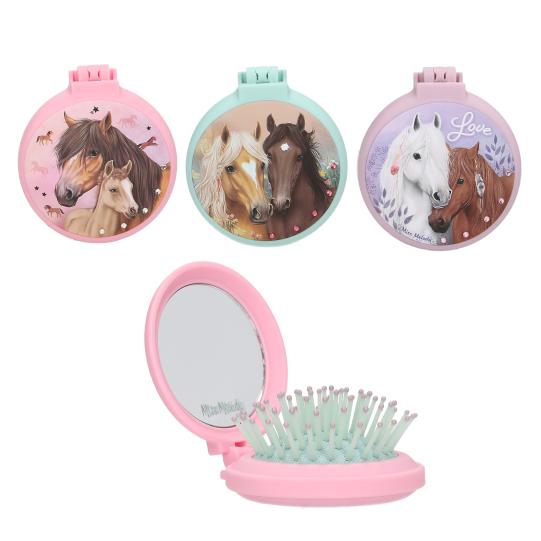 Miss Melody Folding Hairbrush Asst