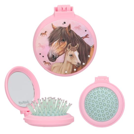 Miss Melody Folding Hairbrush Asst