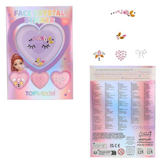 TOPModel Face Crystal Sticker Asst