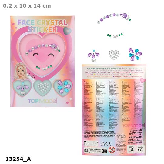 TOPModel Face Crystal Sticker Asst