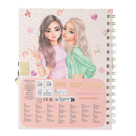 TOPModel Diary With Padlock And Bracelet