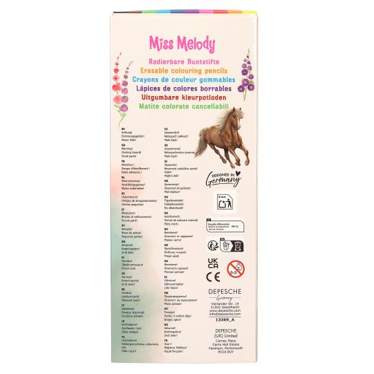 Miss Melody Erasable Colouring Pencils