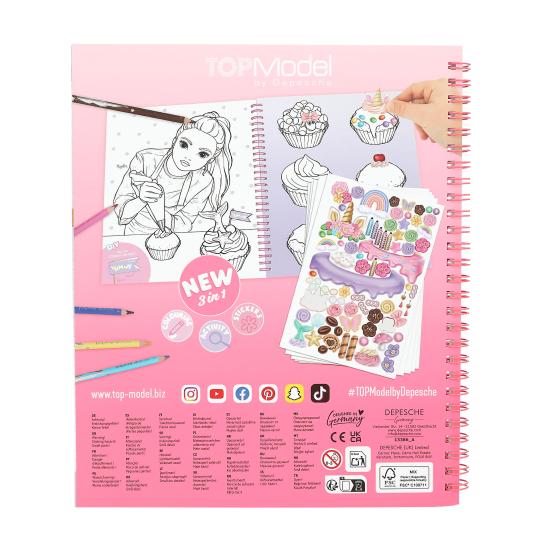 TOPModel Cake & Bake Colouring Book