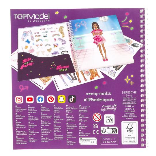 TOPModel Dress Me Up Stickerbook Party
