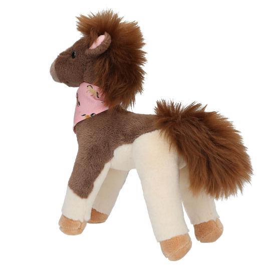 Miss Melody Plush Horse Brown White 18 cm