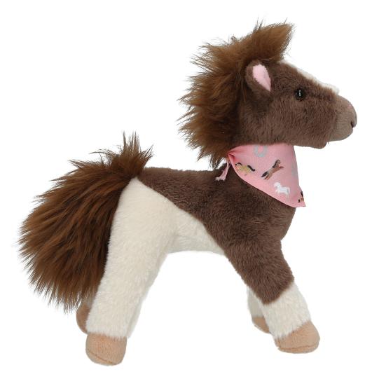 Miss Melody Plush Horse Brown White 18 cm