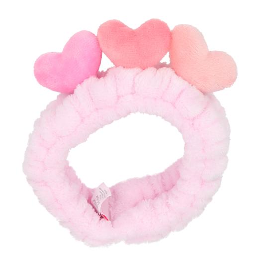 TOPModel Head Band with Plush Hearts BEAUTY and ME
