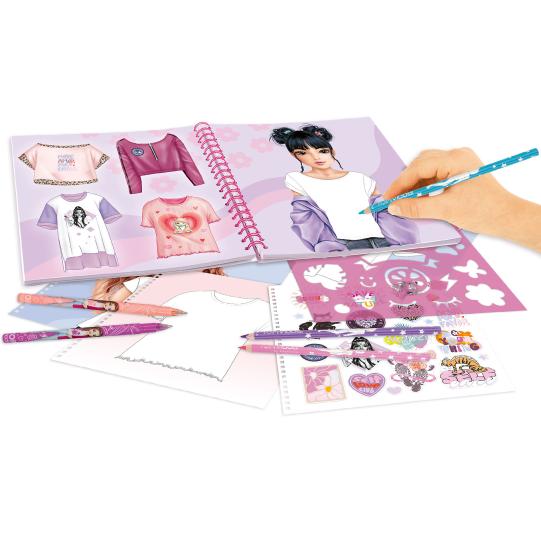 TOPModel T-Shirt Designer Colouring Book