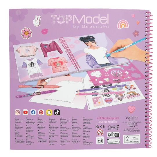 TOPModel T-Shirt Designer Colouring Book