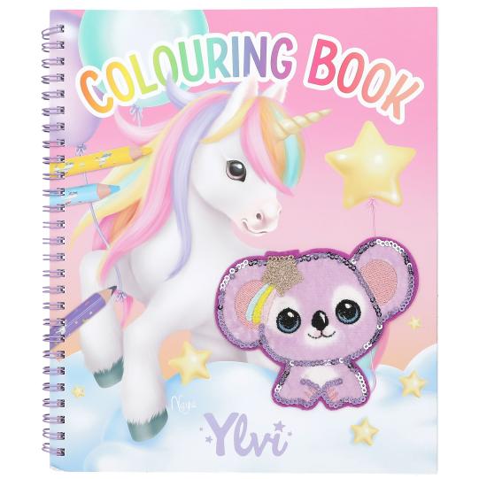 Ylvi Colouring Book With Unicorn And Sequins