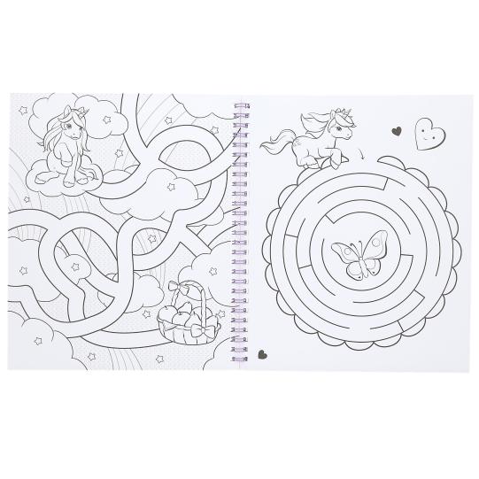 Ylvi Colouring Book With Unicorn And Sequins