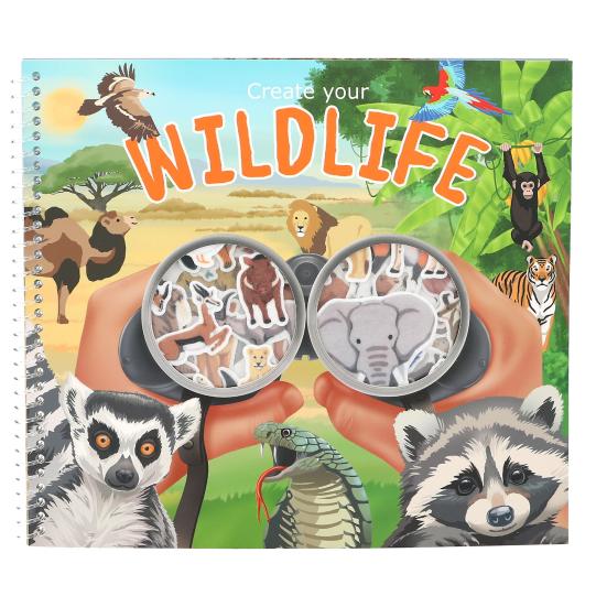 Create Your Wild Life Flock Sticker Book