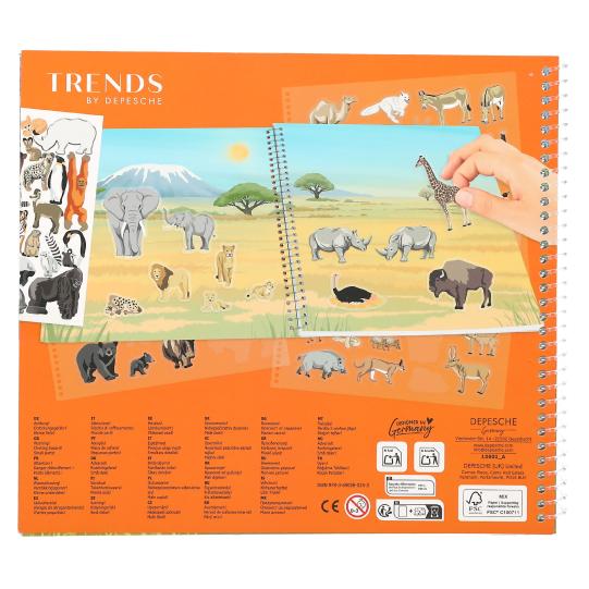 Create Your Wild Life Flock Sticker Book