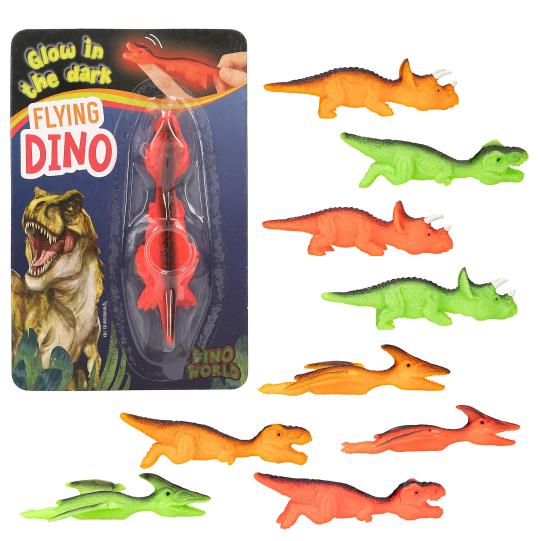 Dino World Flying Dino Glow In Dark Asst