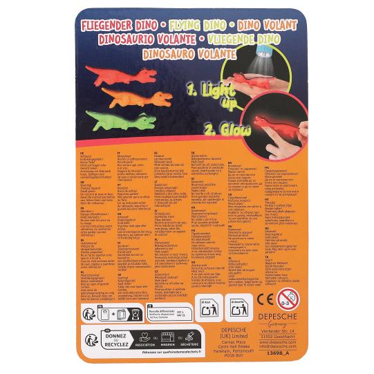 Dino World Flying Dino Glow In Dark Asst