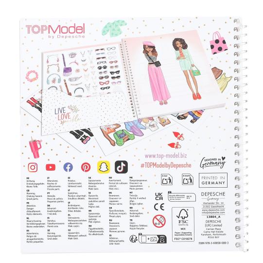 TOPModel Dress Me Up Stickerbook
