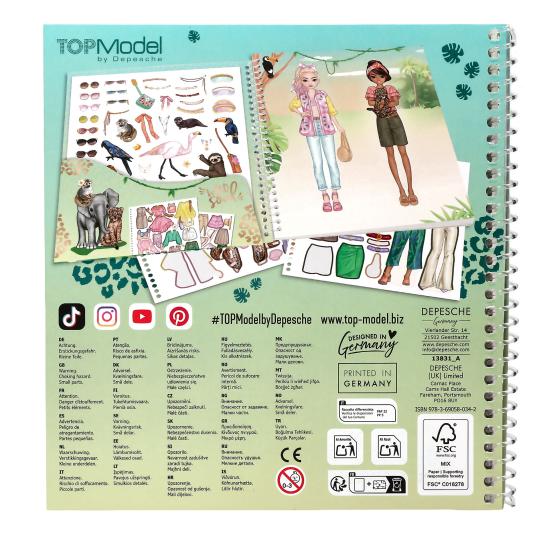 TOPModel Dress Me Up Sticker book Safari