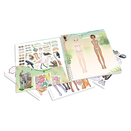 TOPModel Dress Me Up Sticker book Safari