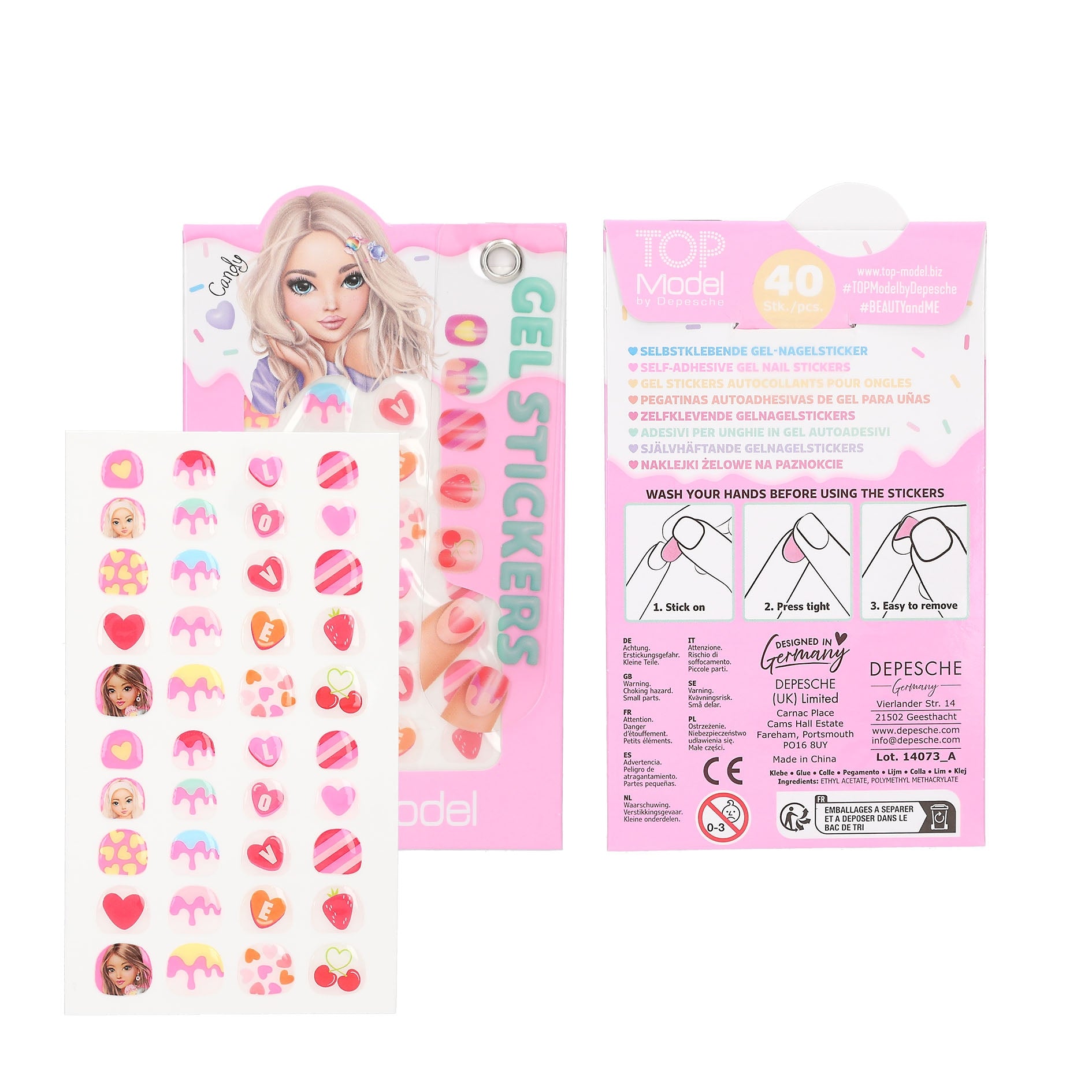 TOPModel Gel Nail Stickers CANDY GLAM