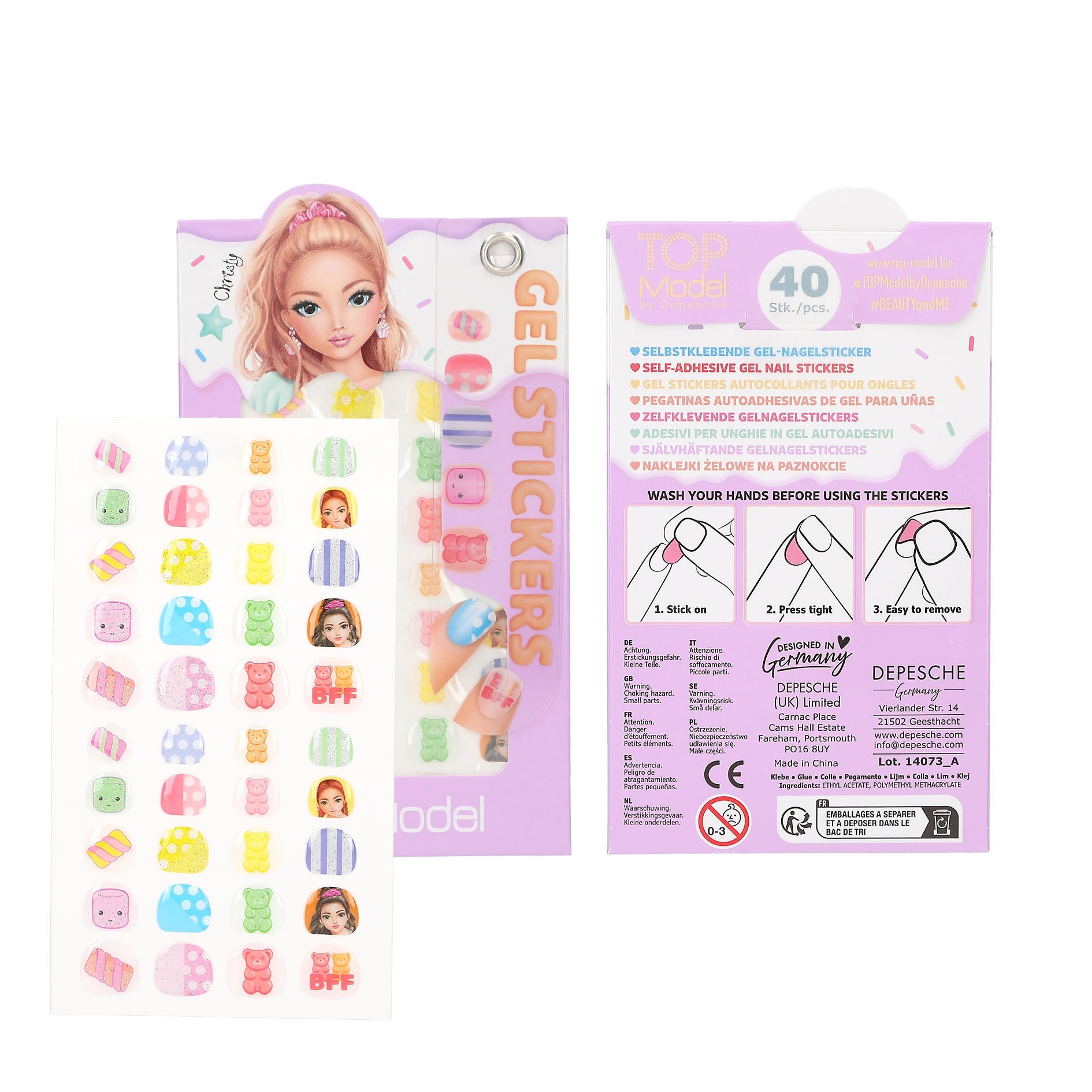 TOPModel Gel Nail Stickers CANDY GLAM