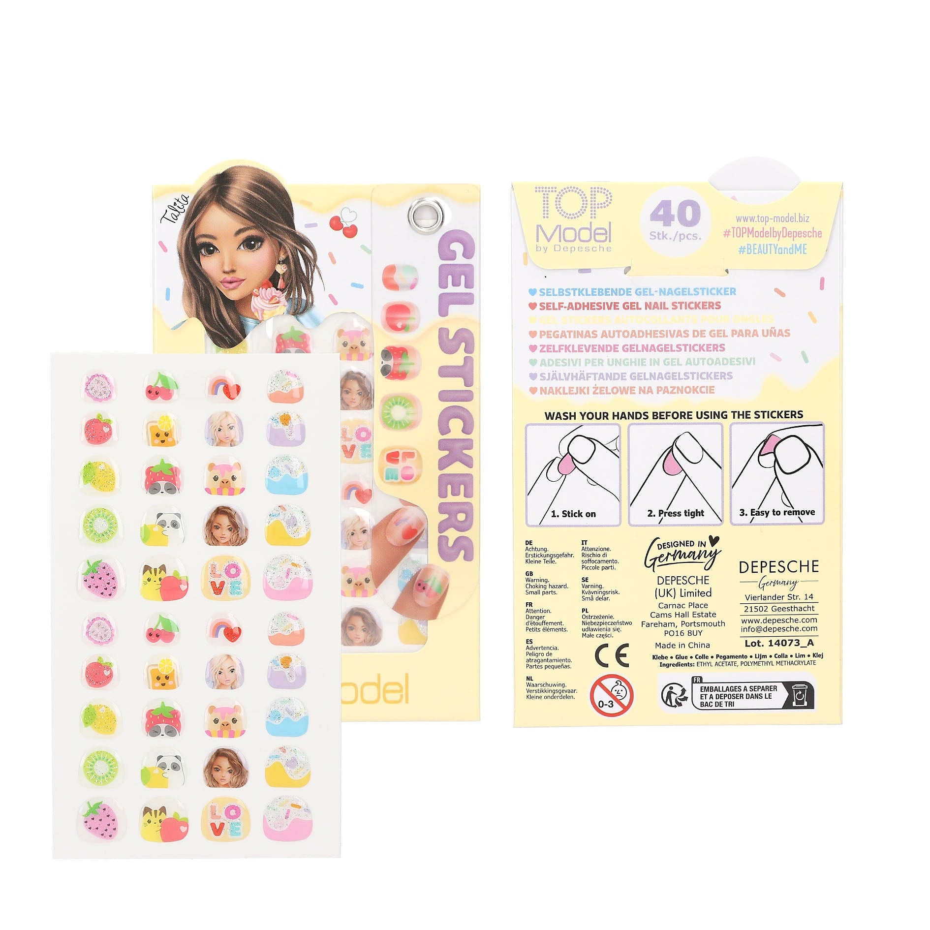 TOPModel Gel Nail Stickers CANDY GLAM