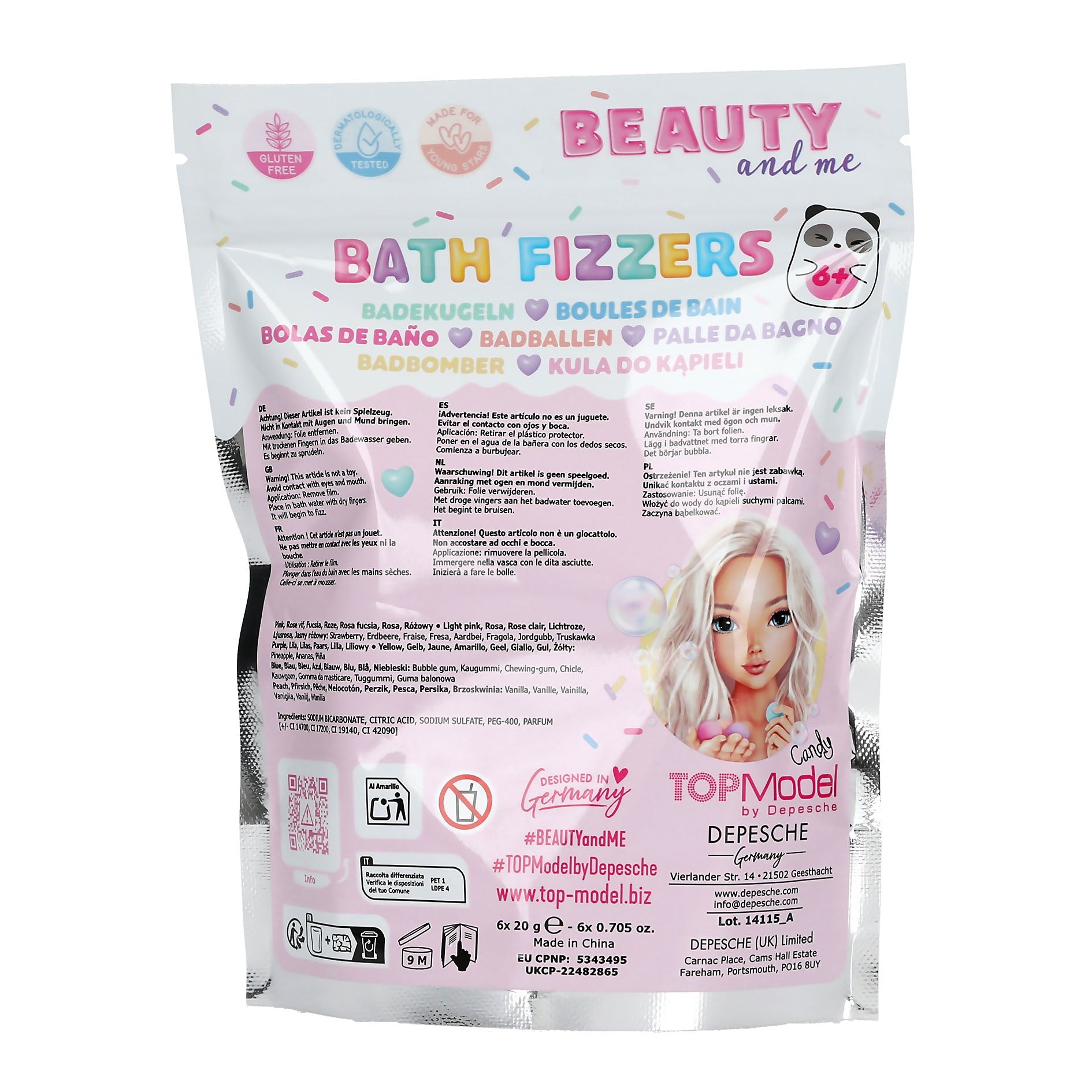 TOPModel Bath Bombs Bag CANDY GLAM