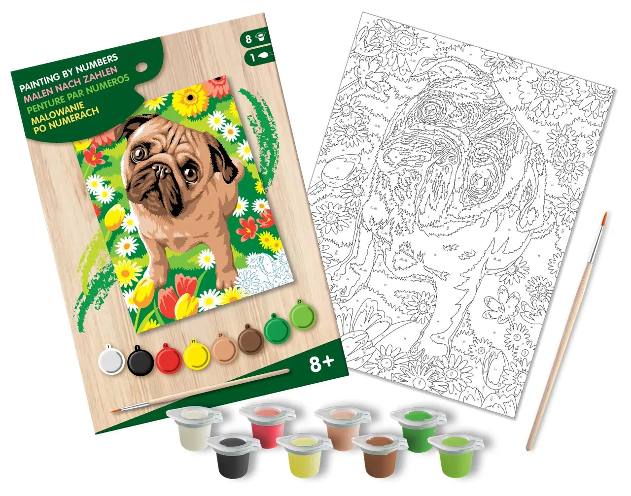 Junior Painting By Numbers Pug