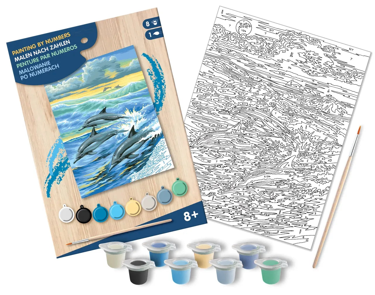 Junior Painting By Numbers Dolphins