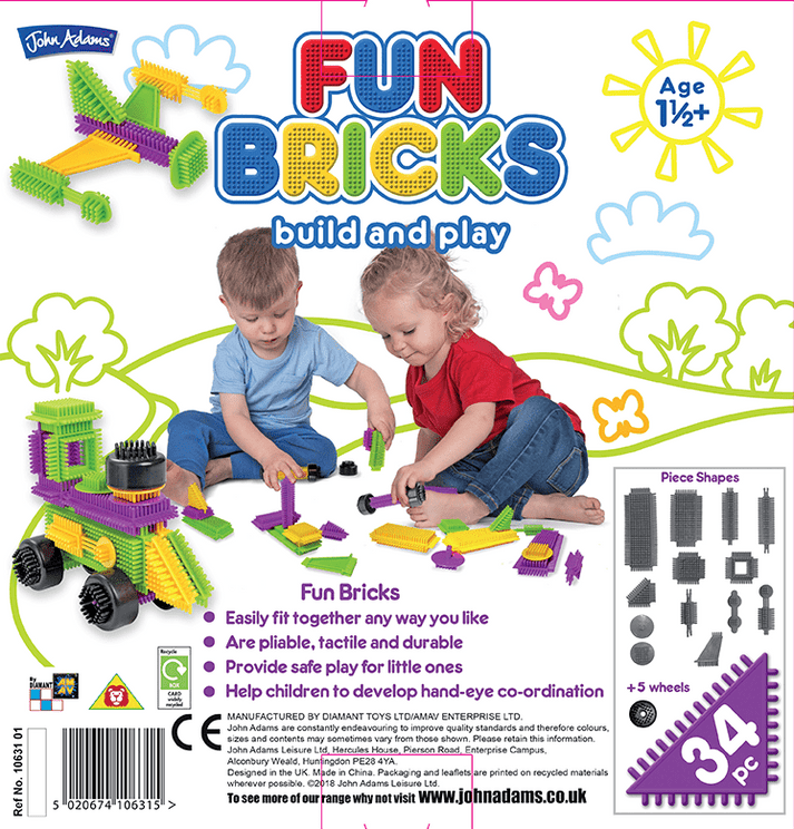 Fun Bricks 34 Piece Set