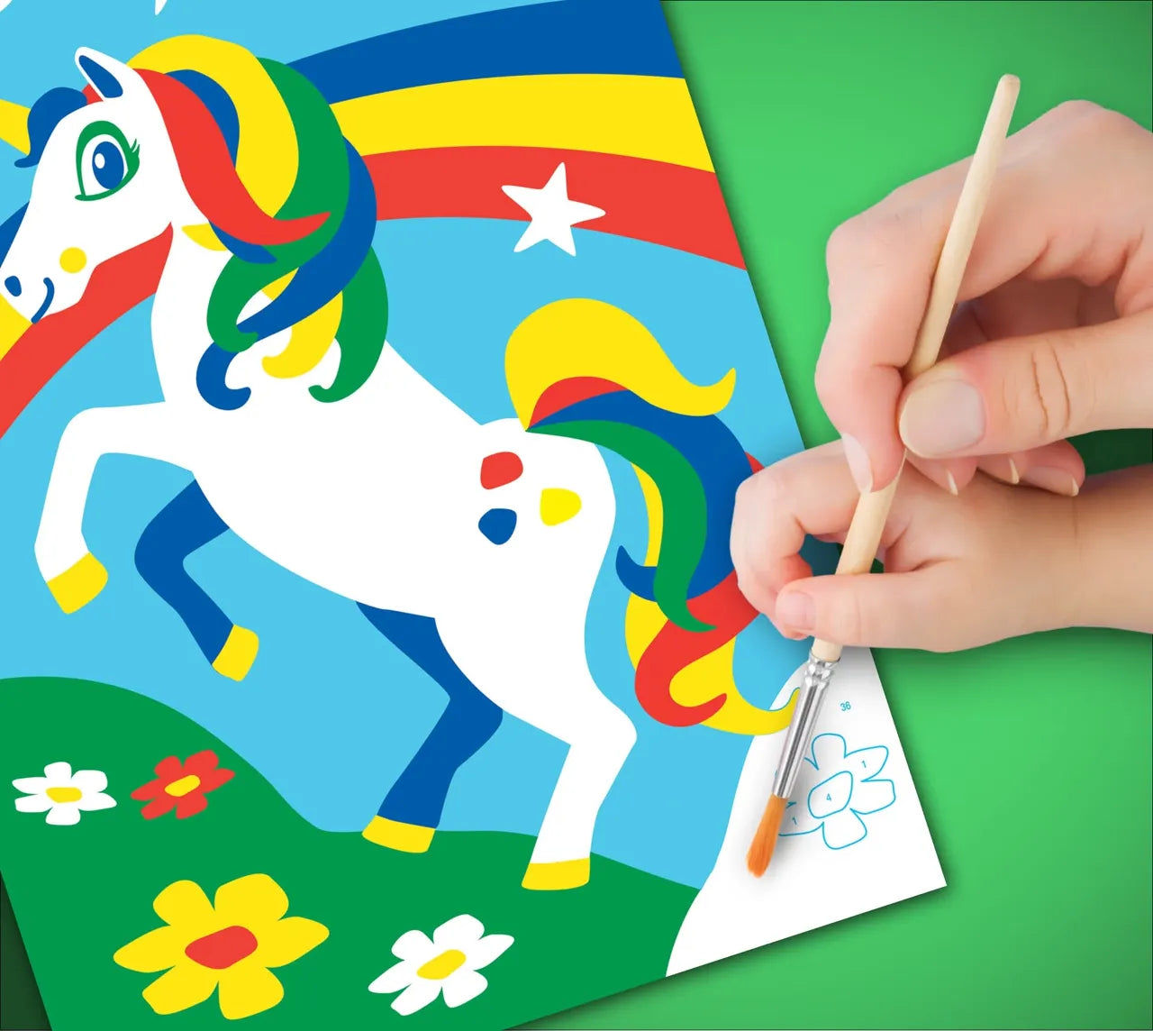 First Painting By Numbers Unicorn