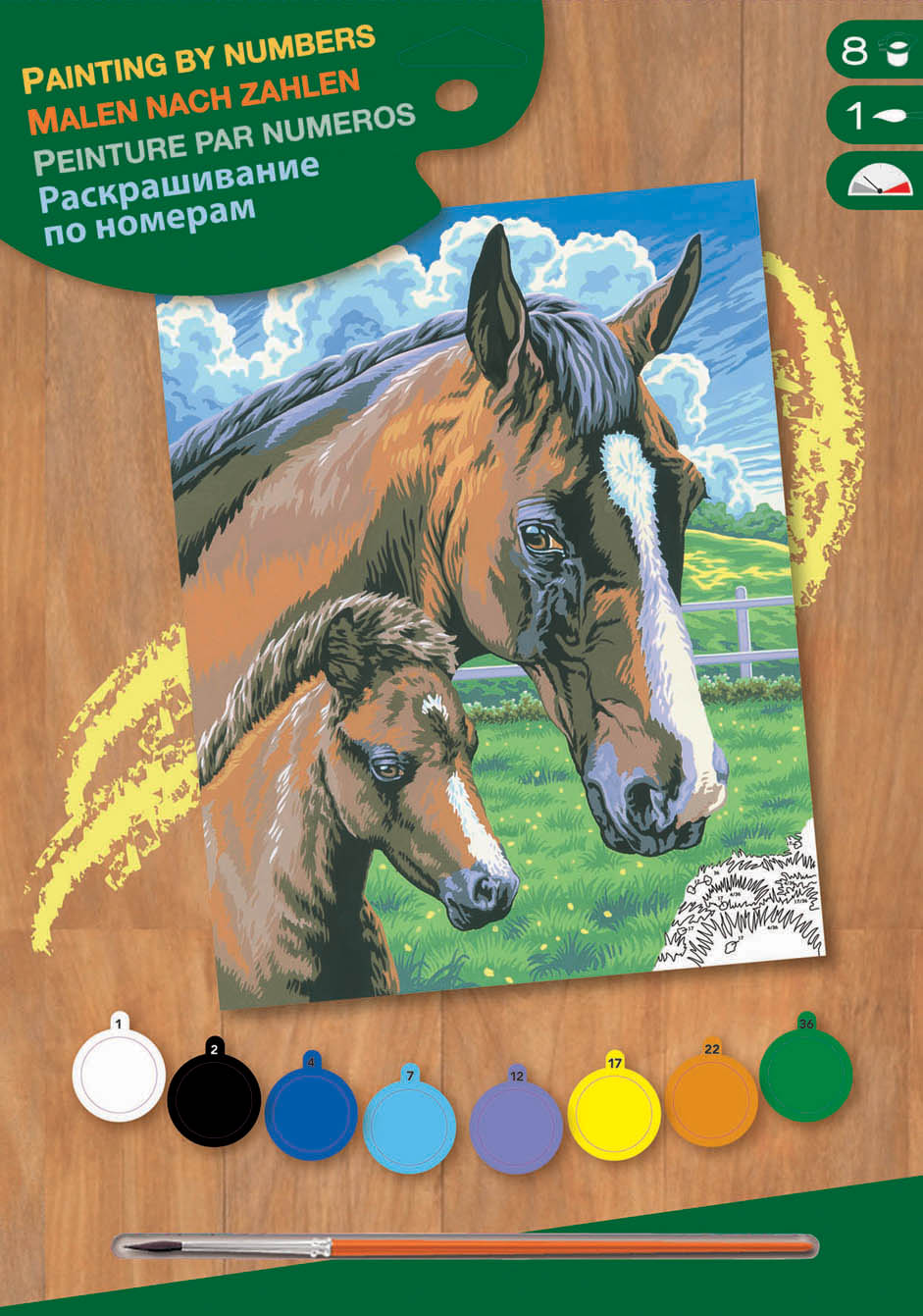 Junior Painting By Numbers Horse and Foal