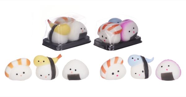 Squishy Sushi 3 Pack Assortment