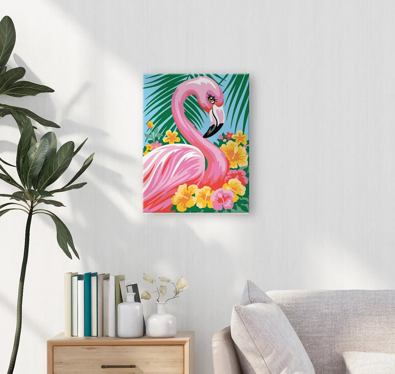Junior Painting By Numbers Flamingo